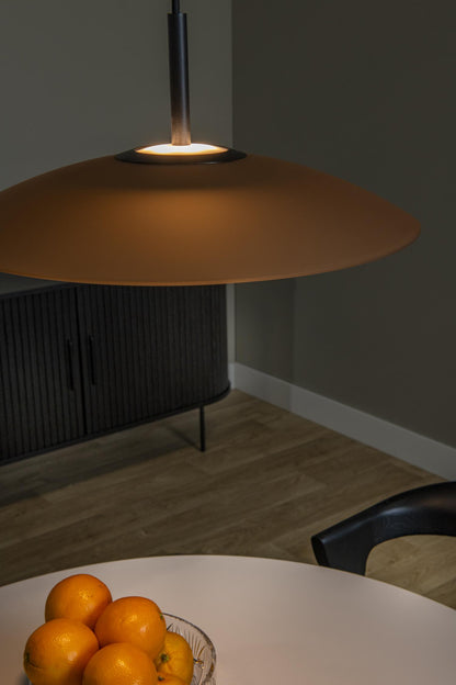 Lucide MENGA - Hanglamp - Ø 40 cm - LED Dimb. - 1x11W 2700K - Amber | Premium - KwaliteitWonen.nl