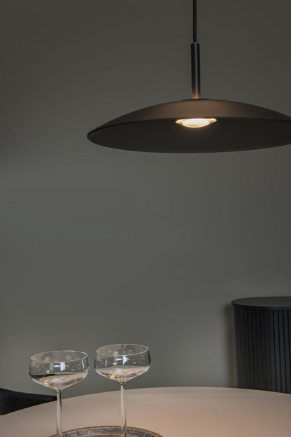 Lucide MENGA - Hanglamp - Ø 40 cm - LED Dimb. - 1x11W 2700K - Fumé | Premium - KwaliteitWonen.nl