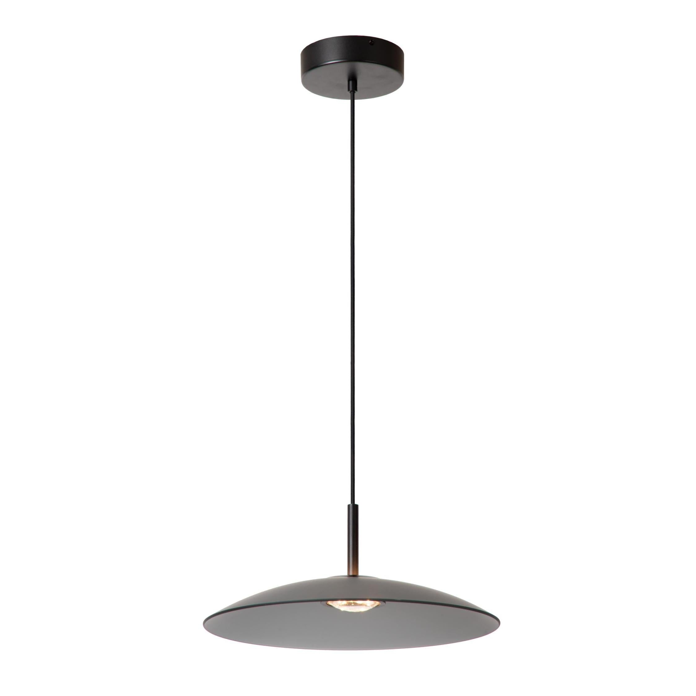 Lucide MENGA - Hanglamp - Ø 40 cm - LED Dimb. - 1x11W 2700K - Fumé | Premium - KwaliteitWonen.nl