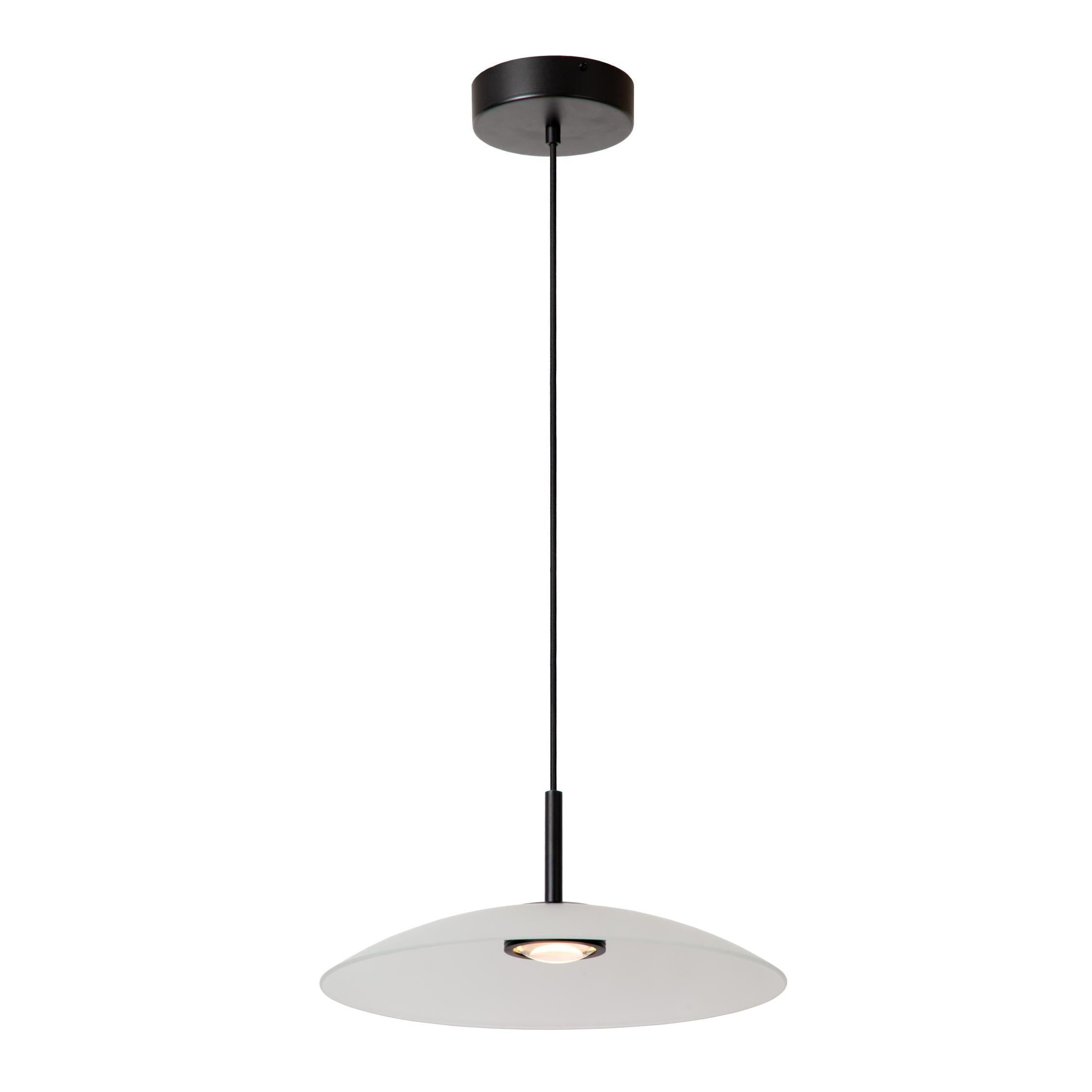 Lucide MENGA - Hanglamp - Ø 40 cm - LED Dimb. - 1x11W 2700K - Opaal | Premium - KwaliteitWonen.nl