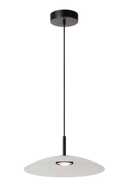 Lucide MENGA - Hanglamp - Ø 40 cm - LED Dimb. - 1x11W 2700K - Opaal | Premium - KwaliteitWonen.nl