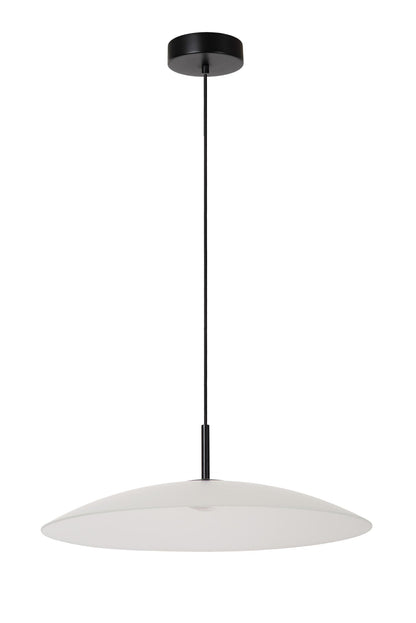 Lucide MENGA - Hanglamp - Ø 60 cm - LED Dimb. - 1x18,6W 2700K - Opaal | Premium - KwaliteitWonen.nl