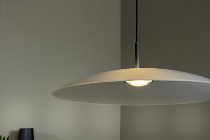 Lucide MENGA - Hanglamp - Ø 60 cm - LED Dimb. - 1x18,6W 2700K - Opaal | Premium - KwaliteitWonen.nl