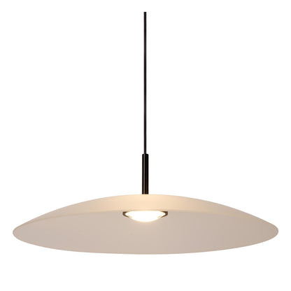 Lucide MENGA - Hanglamp - Ø 60 cm - LED Dimb. - 1x18,6W 2700K - Opaal | Premium - KwaliteitWonen.nl
