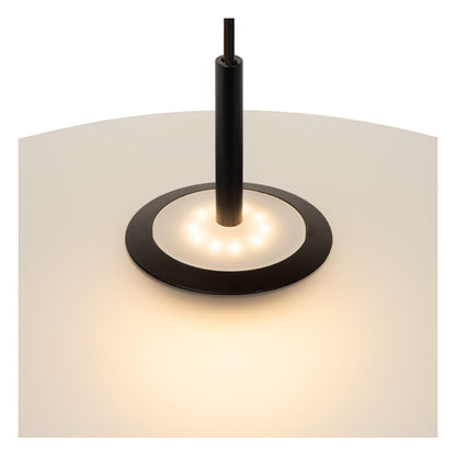 Lucide MENGA - Hanglamp - Ø 60 cm - LED Dimb. - 1x18,6W 2700K - Opaal | Premium - KwaliteitWonen.nl
