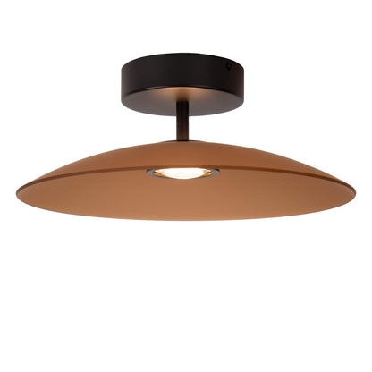 Lucide MENGA - Plafonnière - Ø 40 cm - LED Dimb. - 1x11W 2700K - Amber | Premium - KwaliteitWonen.nl