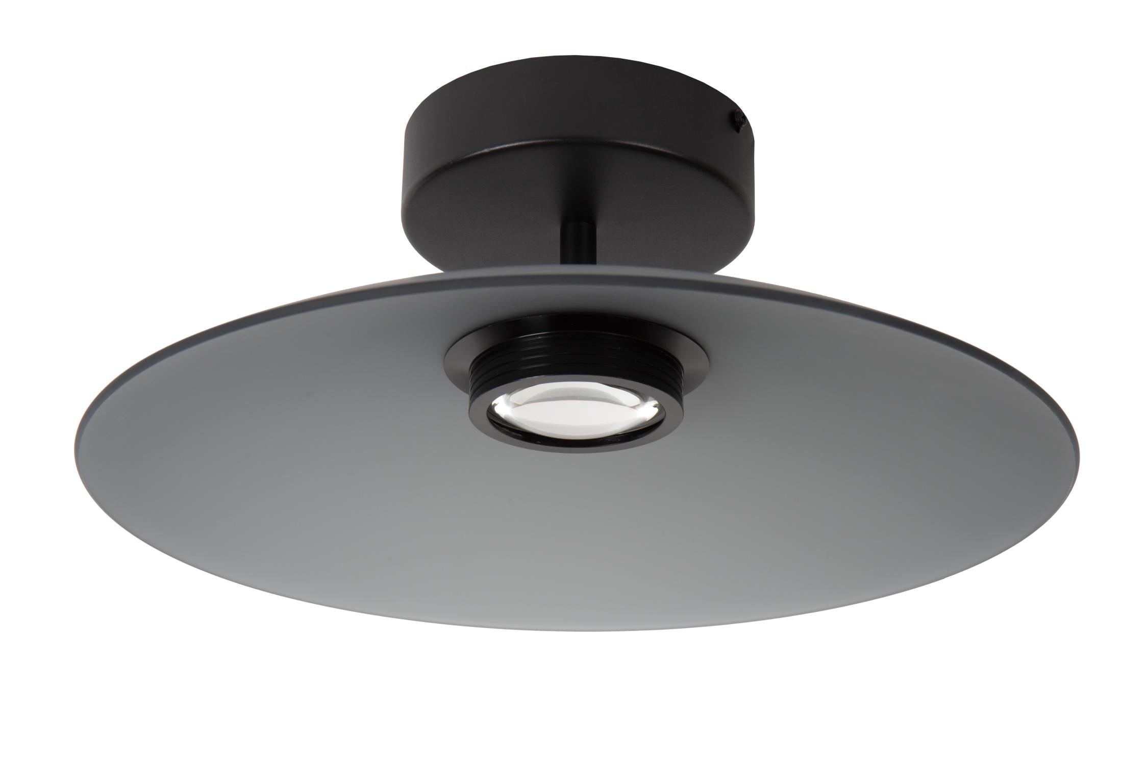 Lucide MENGA - Plafonnière - Ø 40 cm - LED Dimb. - 1x11W 2700K - Fumé | Premium - KwaliteitWonen.nl