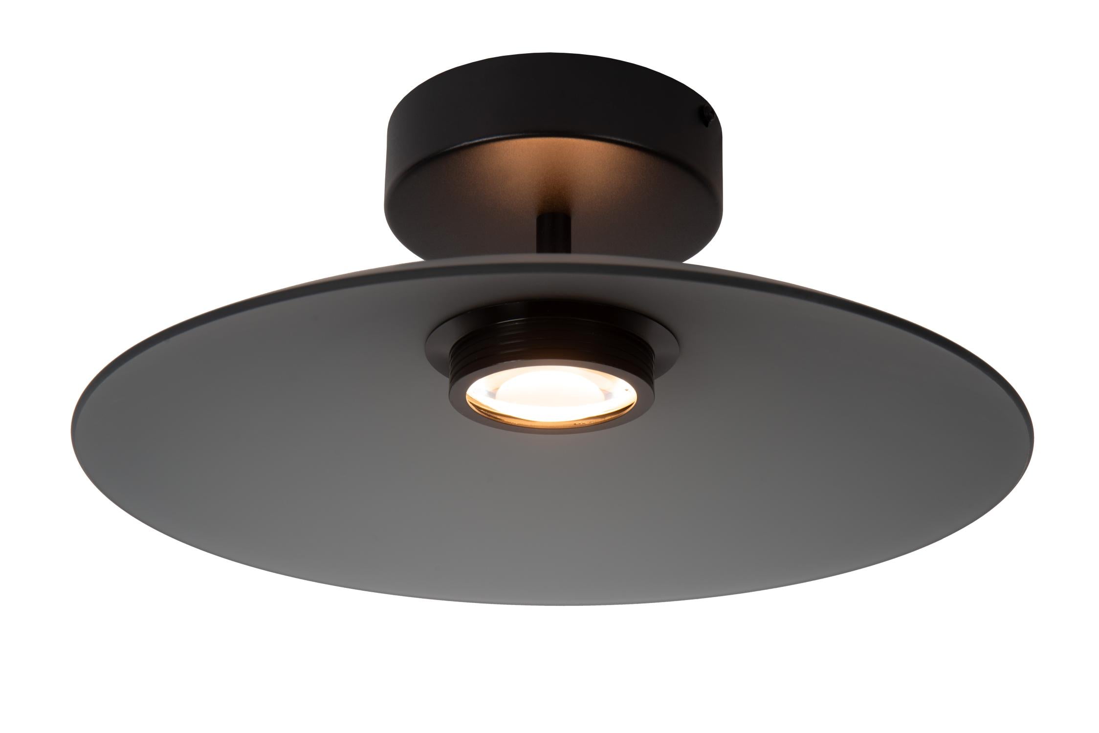 Lucide MENGA - Plafonnière - Ø 40 cm - LED Dimb. - 1x11W 2700K - Fumé | Premium - KwaliteitWonen.nl