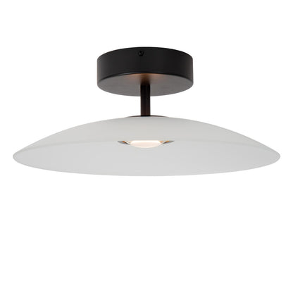 Lucide MENGA - Plafonnière - Ø 40 cm - LED Dimb. - 1x11W 2700K - Opaal | Premium - KwaliteitWonen.nl