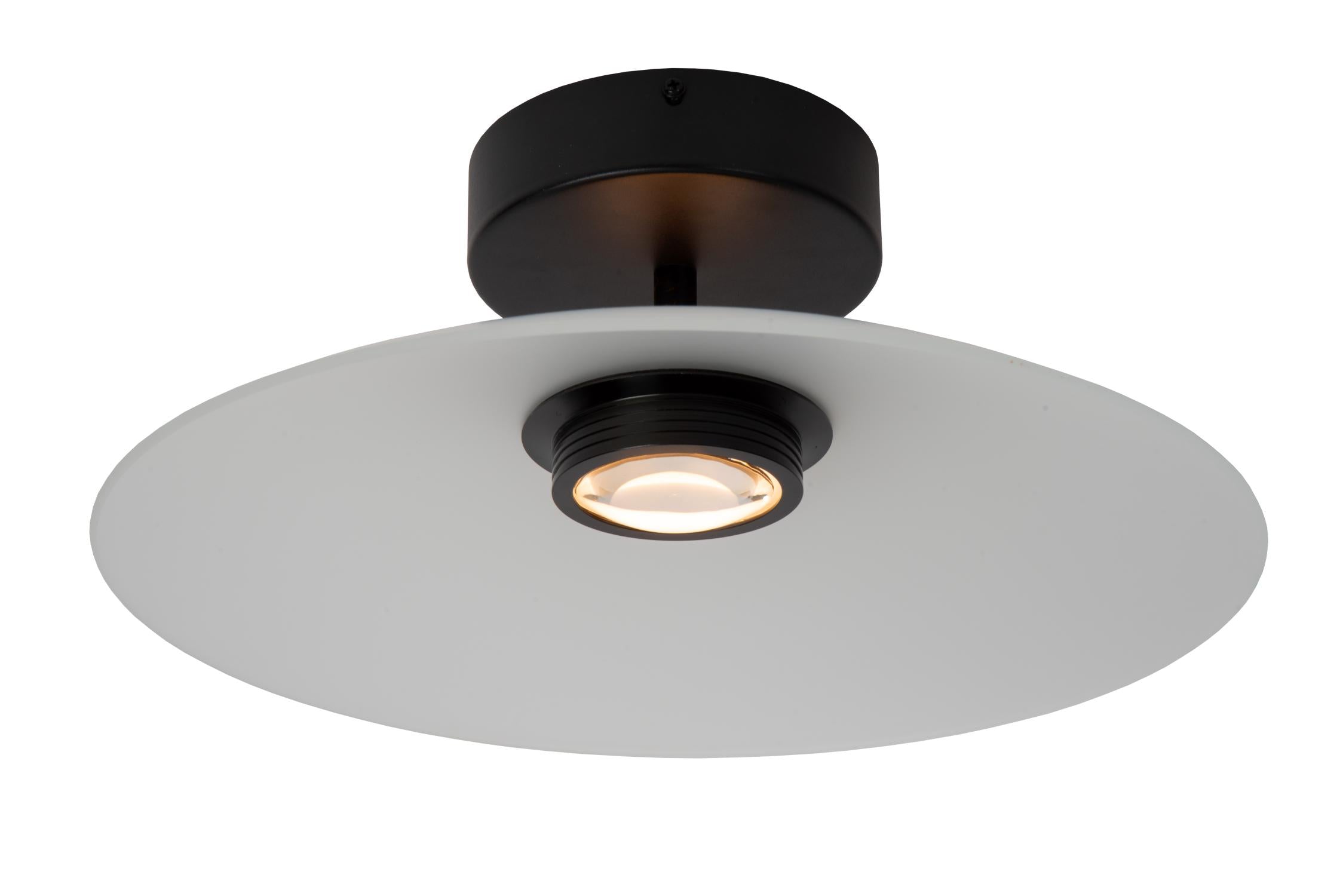 Lucide MENGA - Plafonnière - Ø 40 cm - LED Dimb. - 1x11W 2700K - Opaal | Premium - KwaliteitWonen.nl