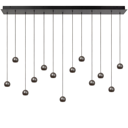 Lucide MONTANA - Hanglamp - LED Dimb. - CCT - 13x5,7W 2700K/4000K - Geschikt voor vide en hoge plafonds - Grijs ijzer | Premium - KwaliteitWonen.nl
