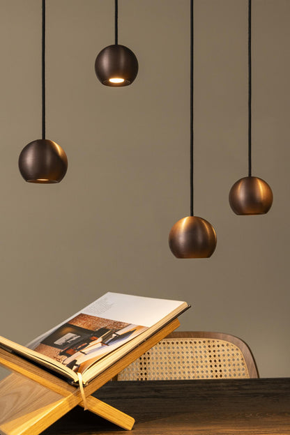 Lucide MONTANA - Hanglamp - LED Dimb. - CCT - 13x5,7W 2700K/4000K - Geschikt voor vide en hoge plafonds - Koffie | Premium - KwaliteitWonen.nl
