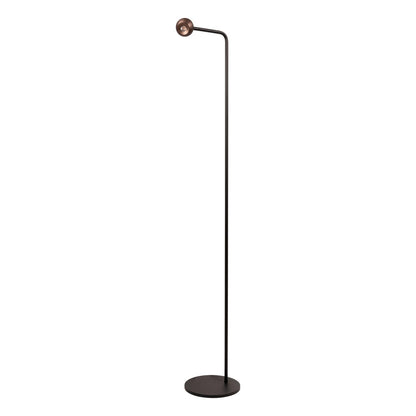 Lucide MONTANA - Vloerlamp - LED Dimb. - 1x6,3W 2700K - Koffie | Premium - KwaliteitWonen.nl