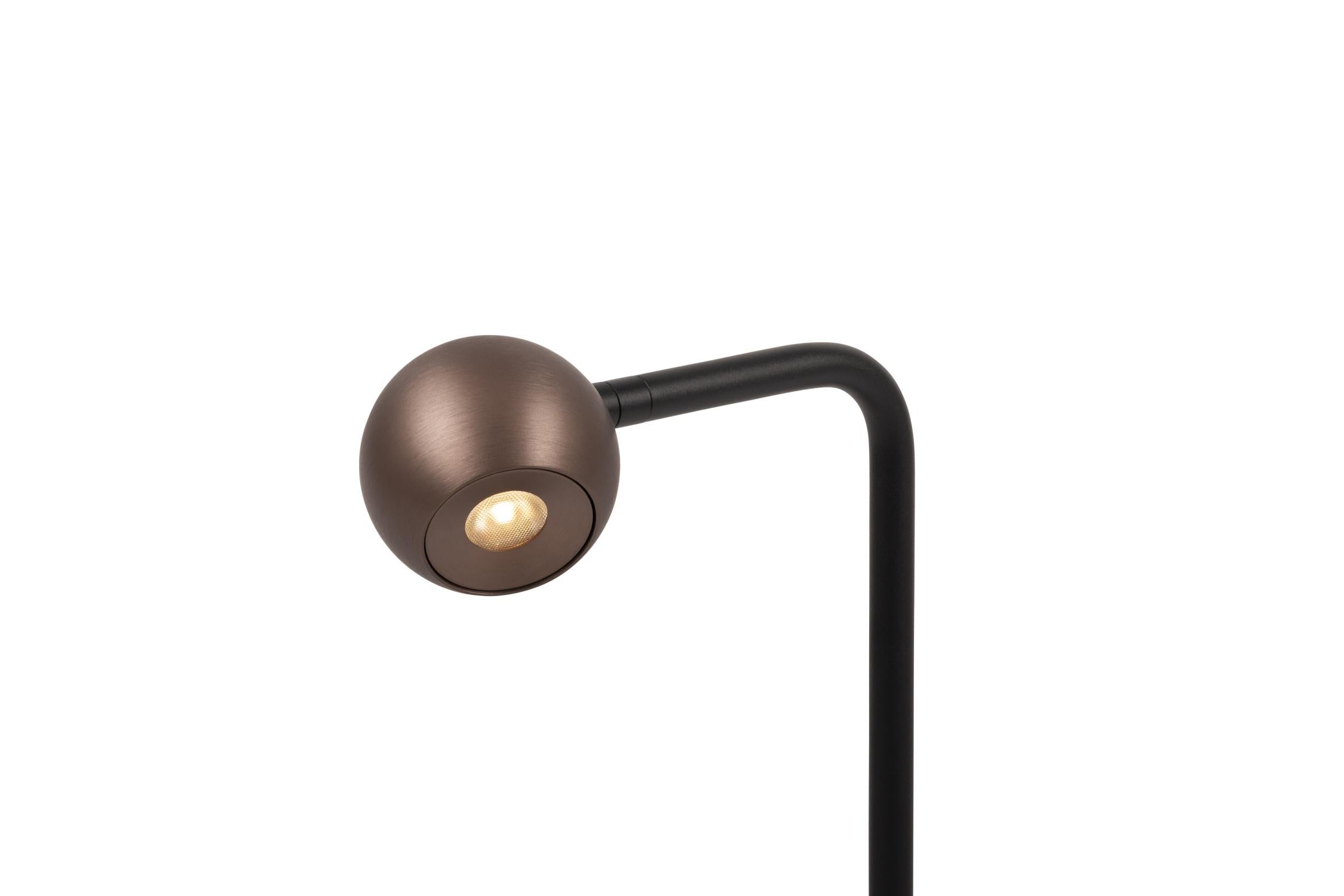 Lucide MONTANA - Vloerlamp - LED Dimb. - 1x6,3W 2700K - Koffie | Premium - KwaliteitWonen.nl