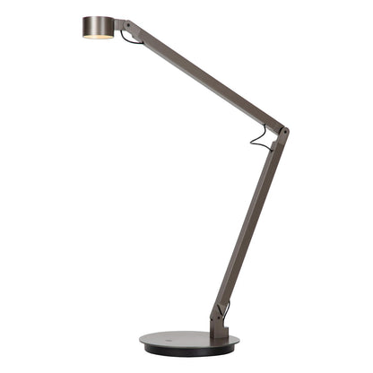 Lucide OGDEN - Bureaulamp - LED 3 StepDim - 1x7W 3000K - Grijs ijzer | Premium - KwaliteitWonen.nl