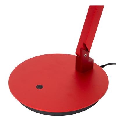 Lucide OGDEN - Bureaulamp - LED 3 StepDim - 1x7W 3000K - Rood | Premium - KwaliteitWonen.nl
