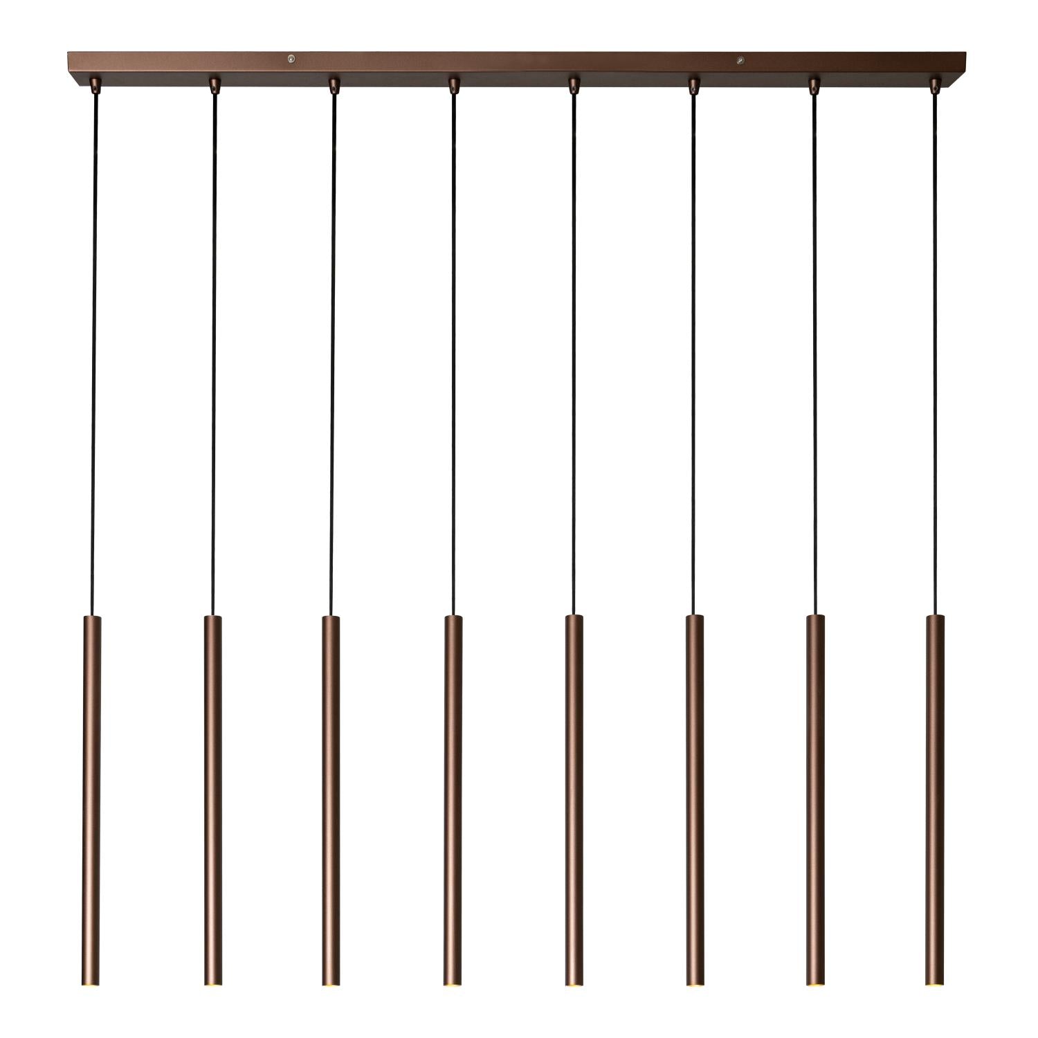 Lucide PHOENIX - Hanglamp - 8xG9 - Koffie | Vibes - KwaliteitWonen.nl