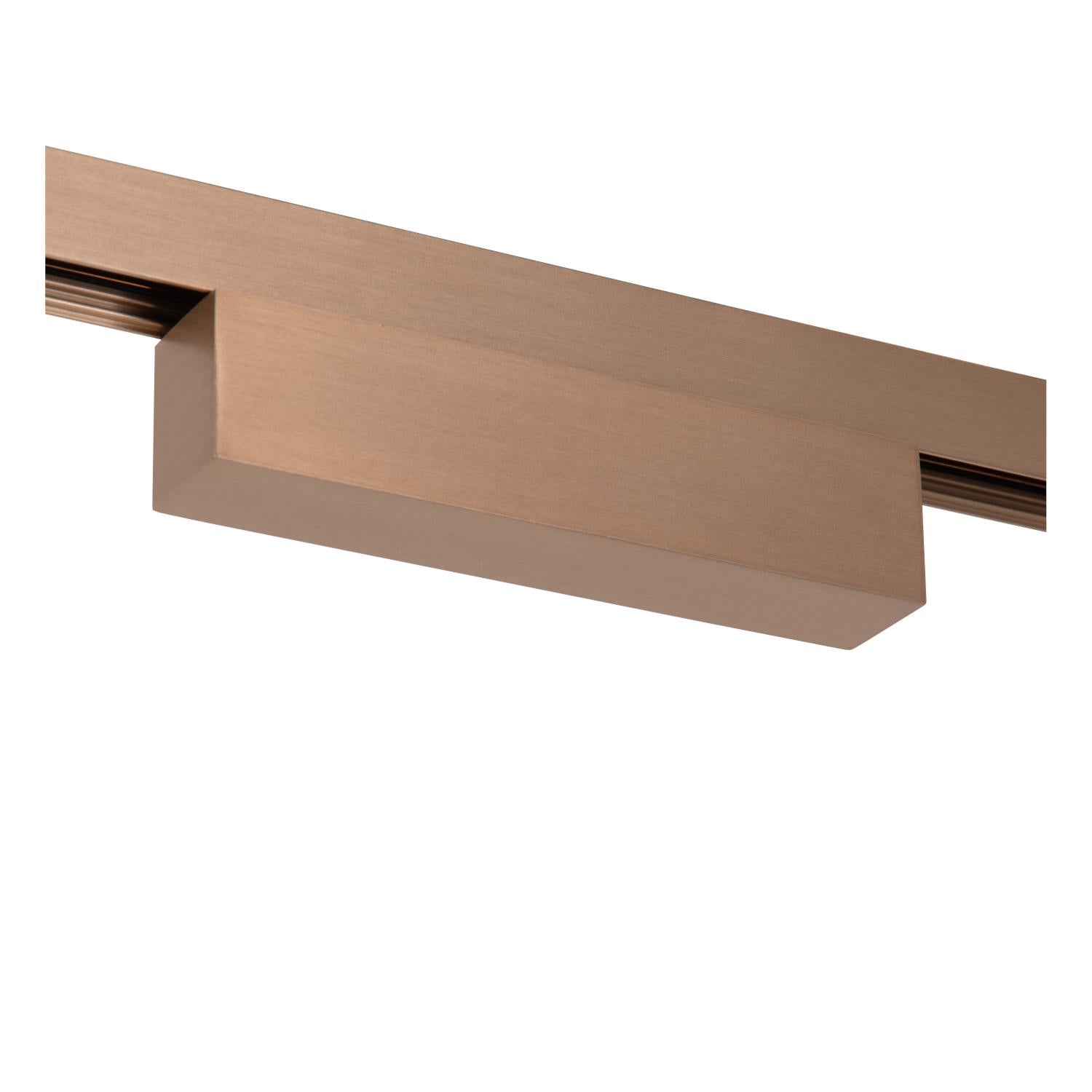 Lucide Premium LINIAL Aansluitdoos & Klemmenblok - 1 fase Railsysteem / Railverlichting - Smart - 48V Track - Champagne - KwaliteitWonen.nl