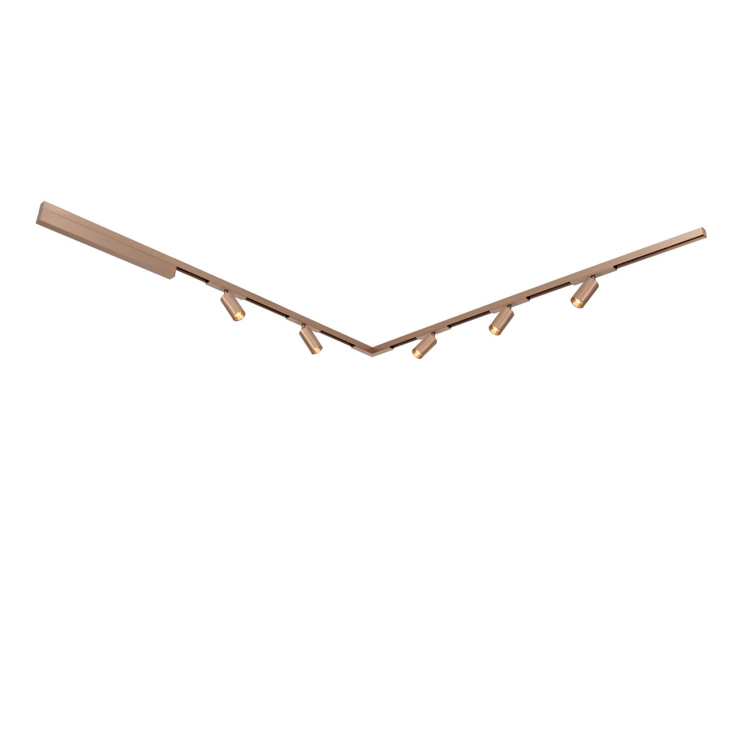 Lucide Premium LINIAL BIX Railspot - 1-fase Railsysteem / Smart Railverlichting - Smart - 48V Track - 1xLED - Champagne - KwaliteitWonen.nl