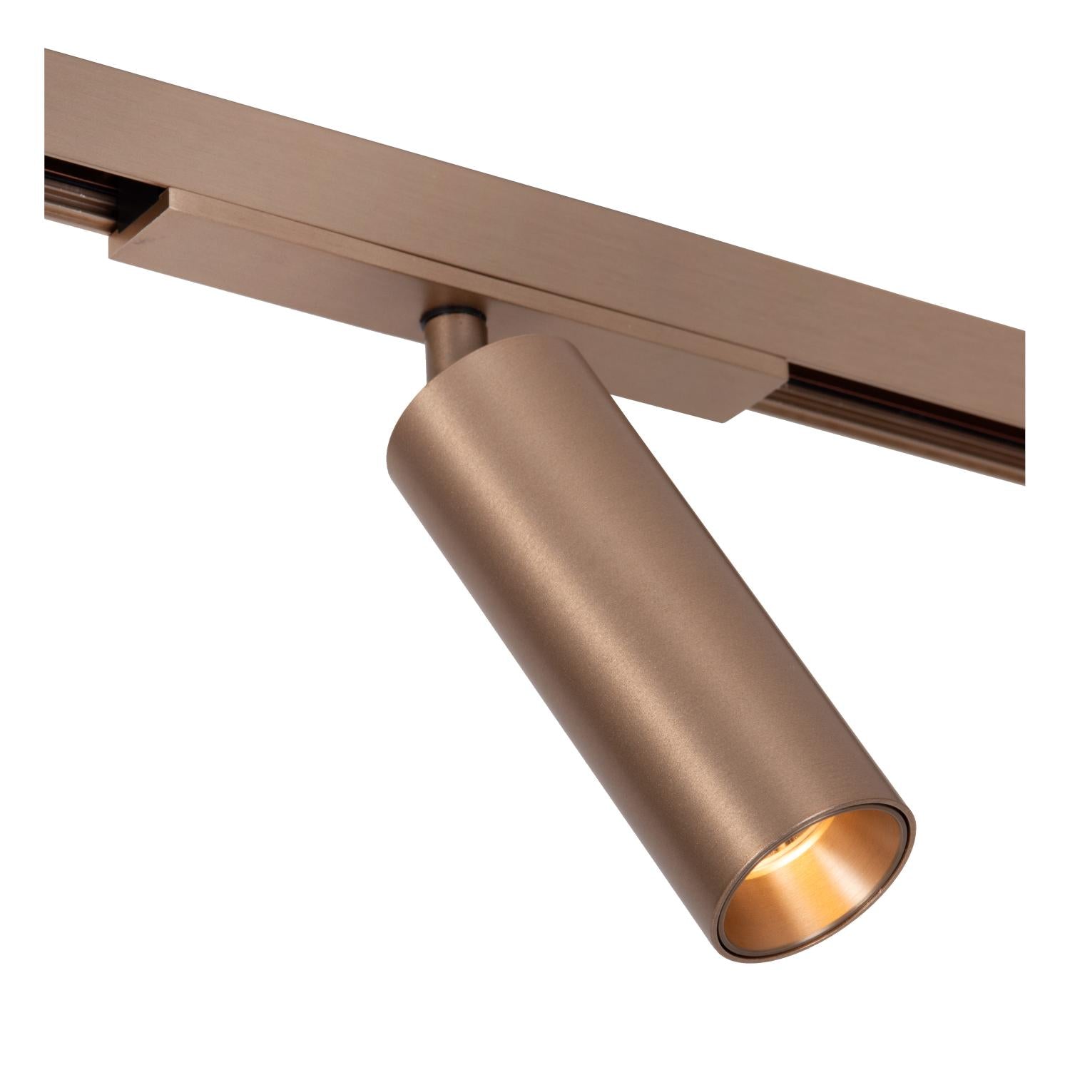 Lucide Premium LINIAL BIX Railspot - 1-fase Railsysteem / Smart Railverlichting - Smart - 48V Track - 1xLED - Champagne - KwaliteitWonen.nl