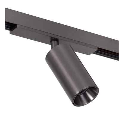 Lucide Premium LINIAL BIX Railspot - 1-fase Railsysteem / Smart Railverlichting - Smart - 48V Track - 1xLED - Mat Zwart Chroom - KwaliteitWonen.nl