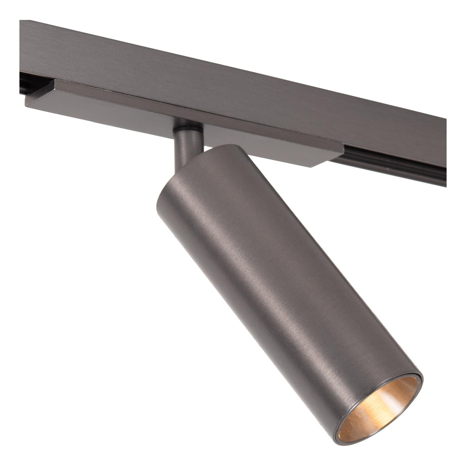 Lucide Premium LINIAL BIX Railspot - 1-fase Railsysteem / Smart Railverlichting - Smart - 48V Track - 1xLED - Mat Zwart Chroom - KwaliteitWonen.nl