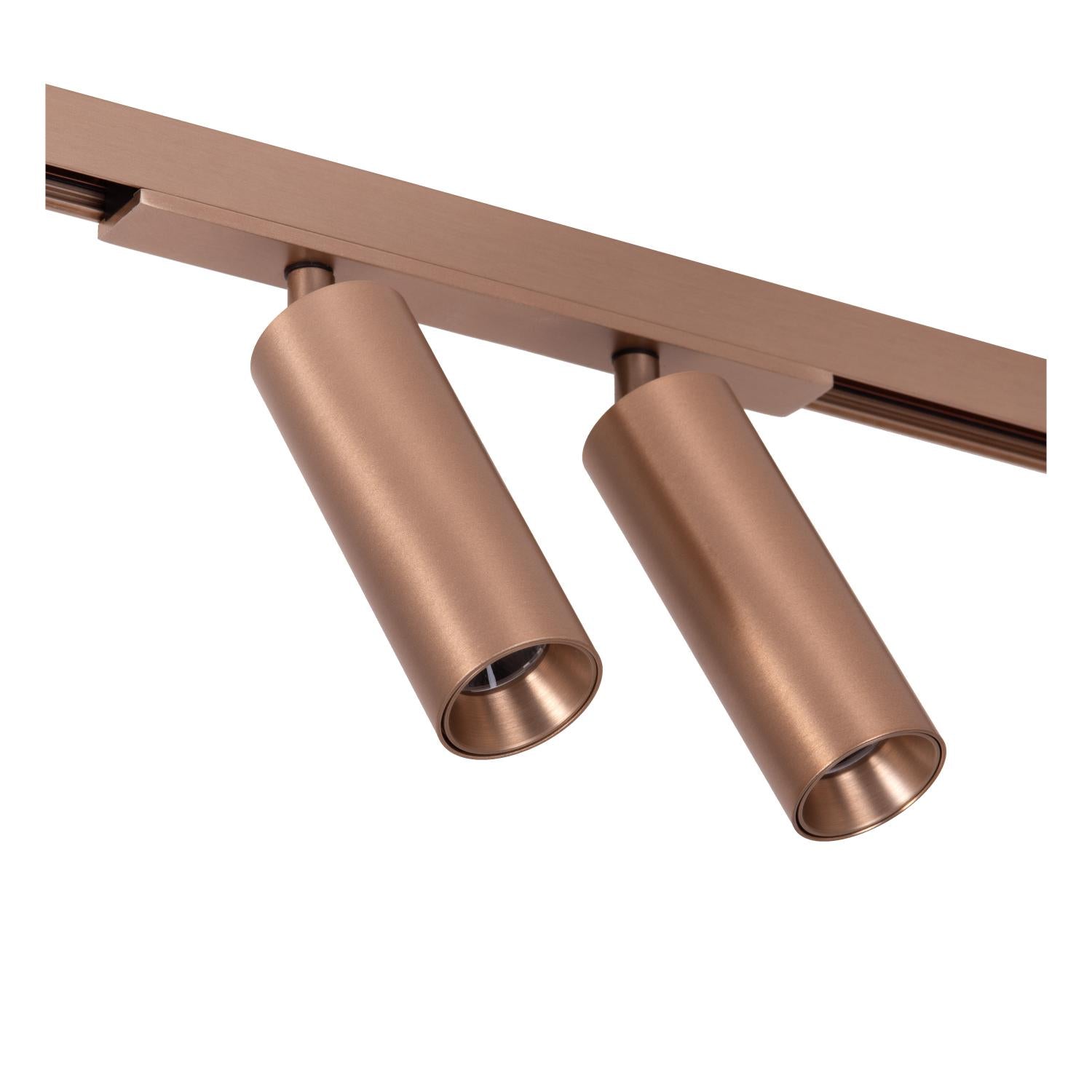 Lucide Premium LINIAL BIXX Railspot - 1-fase Railsysteem / Smart Railverlichting - Smart - 48V Track - 2xLED - Champagne - KwaliteitWonen.nl