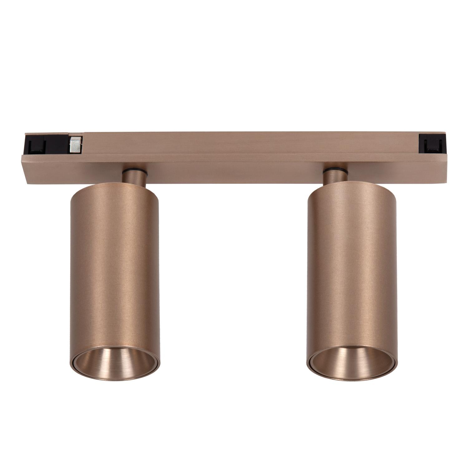 Lucide Premium LINIAL BIXX Railspot - 1-fase Railsysteem / Smart Railverlichting - Smart - 48V Track - 2xLED - Champagne - KwaliteitWonen.nl