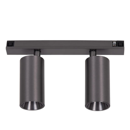 Lucide Premium LINIAL BIXX Railspot - 1-fase Railsysteem / Smart Railverlichting - Smart - 48V Track - 2xLED - Mat Zwart Chroom - KwaliteitWonen.nl