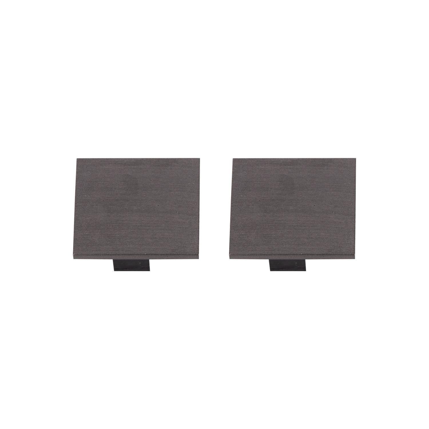 Lucide Premium LINIAL Eindkap - 1-fase Railsysteem / Railverlichting - Smart - 48V Track - Set van 2 - Mat Zwart Chroom - KwaliteitWonen.nl