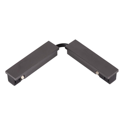 Lucide Premium LINIAL Flexibel -koppelstuk - 1-fase Railsysteem / Railverlichting - Smart - 48V Track - Mat Zwart Chroom - KwaliteitWonen.nl