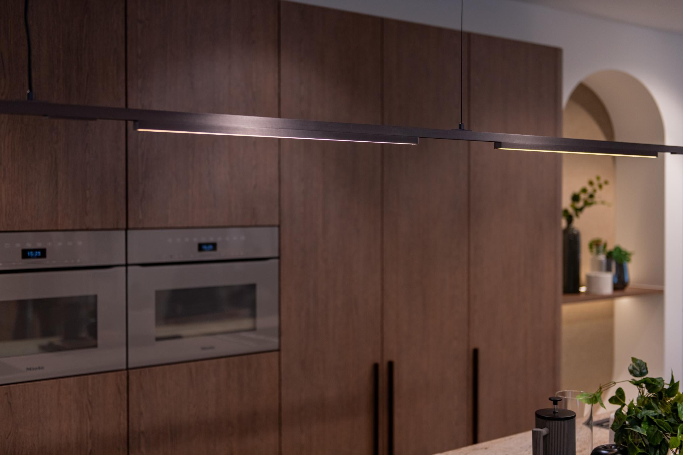 Lucide Premium LINIAL GLYX Railspot - 1-fase Railsysteem / Smart Railverlichting - Smart - 48V Track - 1xLED - Mat Zwart Chroom - KwaliteitWonen.nl