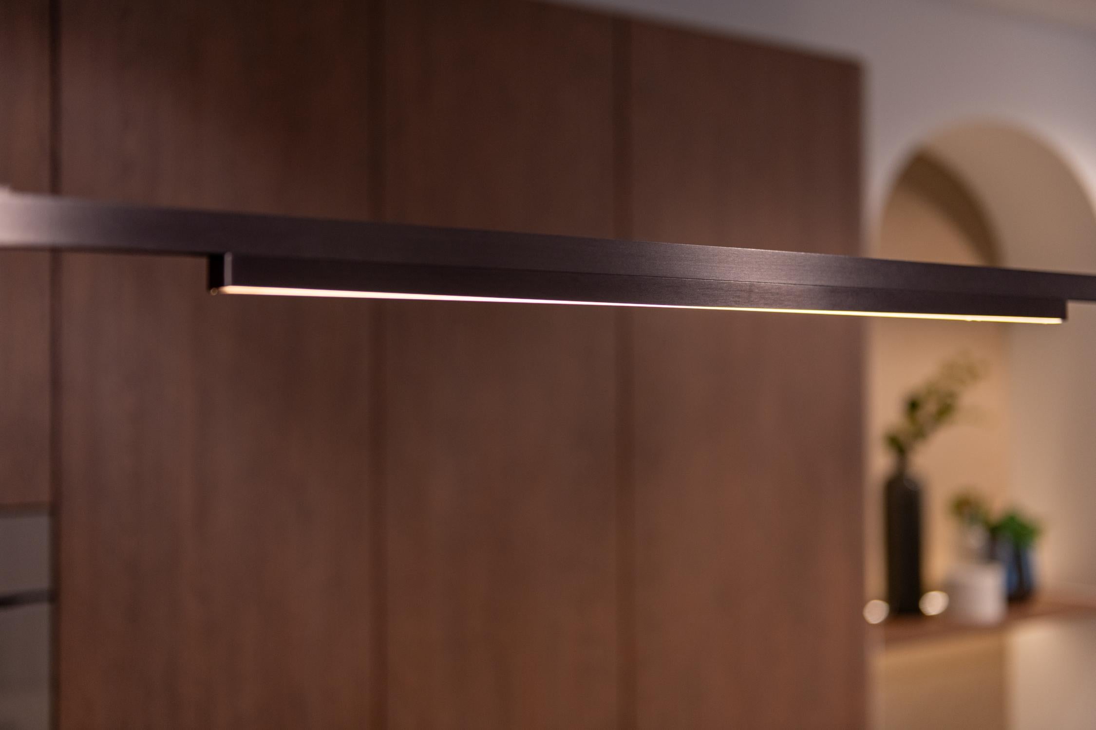 Lucide Premium LINIAL GLYX Railspot - 1-fase Railsysteem / Smart Railverlichting - Smart - 48V Track - 1xLED - Mat Zwart Chroom - KwaliteitWonen.nl