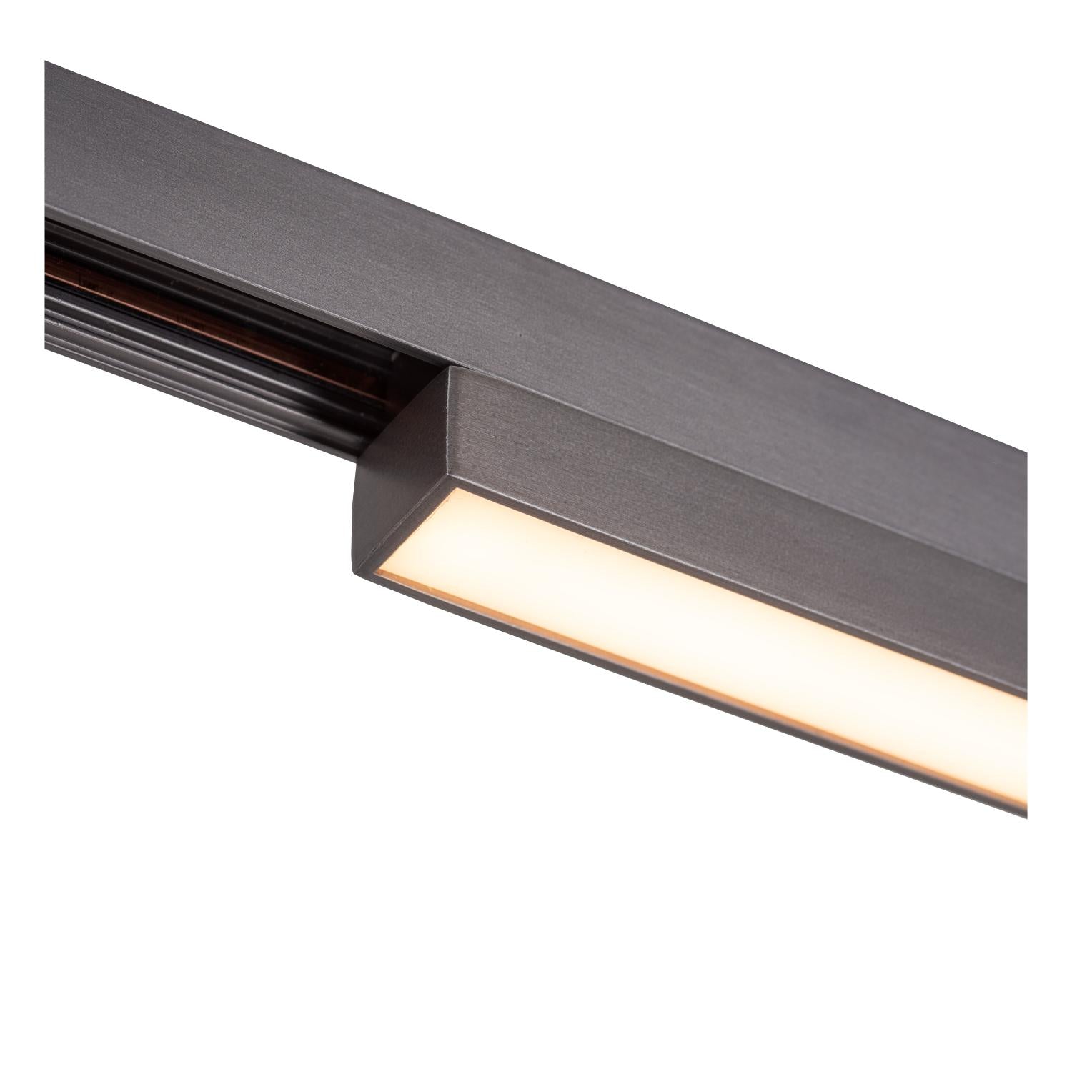 Lucide Premium LINIAL GLYXX Railspot - 1-fase Railsysteem / Smart Railverlichting - Smart - 48V Track - 1xLED - Mat Zwart Chroom - KwaliteitWonen.nl