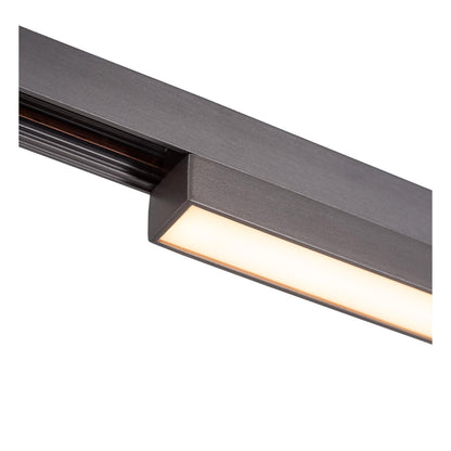 Lucide Premium LINIAL GLYXX Railspot - 1-fase Railsysteem / Smart Railverlichting - Smart - 48V Track - 1xLED - Mat Zwart Chroom - KwaliteitWonen.nl