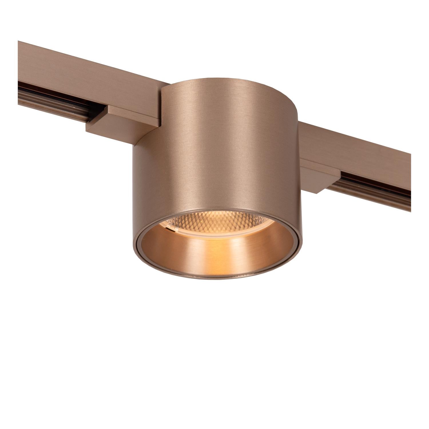 Lucide Premium LINIAL LUX Railspot - 1-fase Railsysteem / Smart Railverlichting - Smart - 48V Track - 1xLED - Champagne - KwaliteitWonen.nl