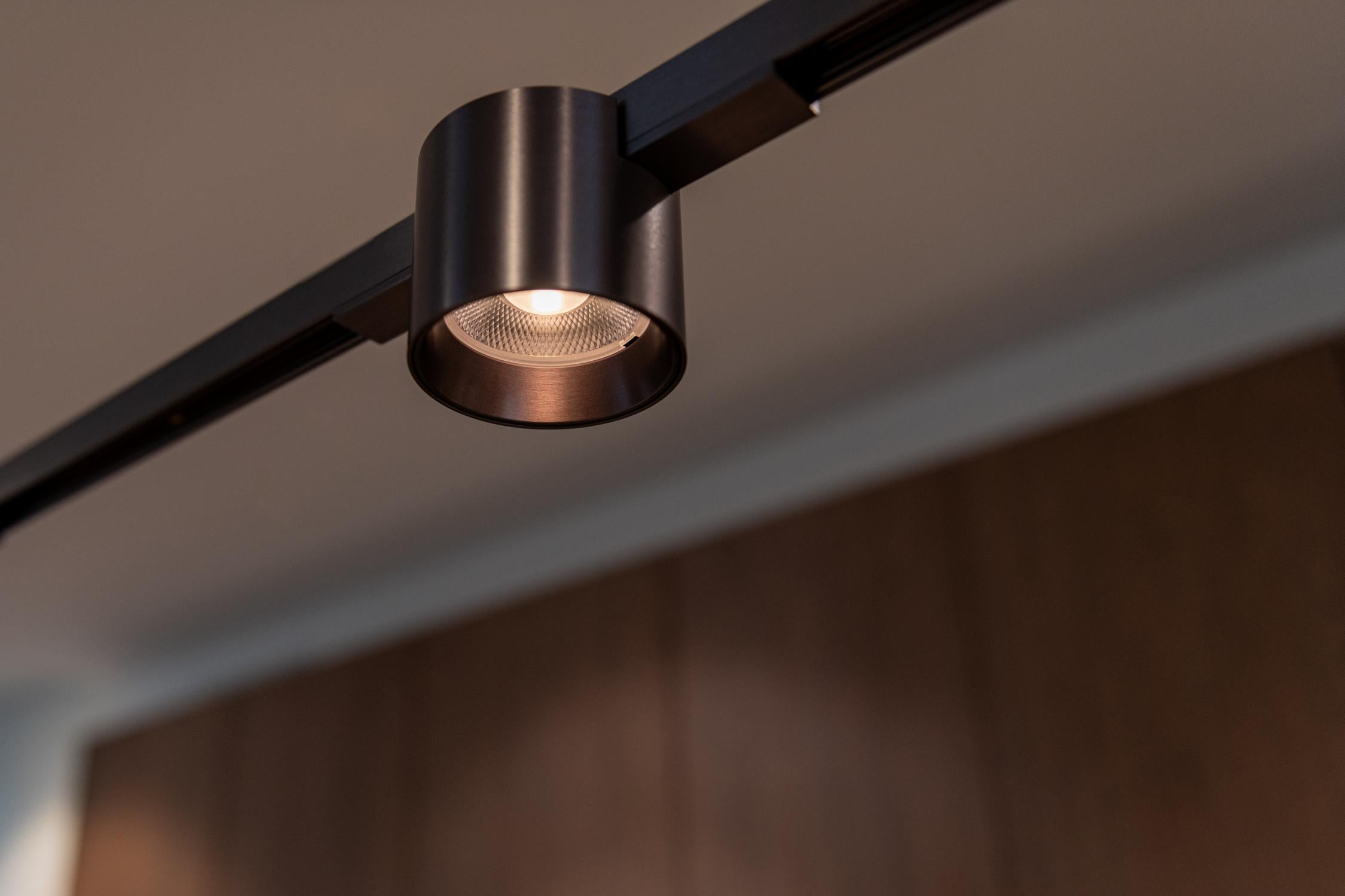 Lucide Premium LINIAL LUX Railspot - 1-fase Railsysteem / Smart Railverlichting - Smart - 48V Track - 1xLED - Mat Zwart Chroom - KwaliteitWonen.nl