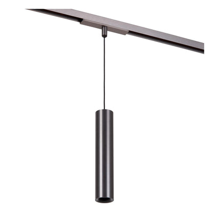 Lucide Premium LINIAL LUXUS Hanglamp - 1-fase Railsysteem / Smart Railverlichting - Smart - 48V Track - 1xLED - Mat Zwart Chroom - KwaliteitWonen.nl