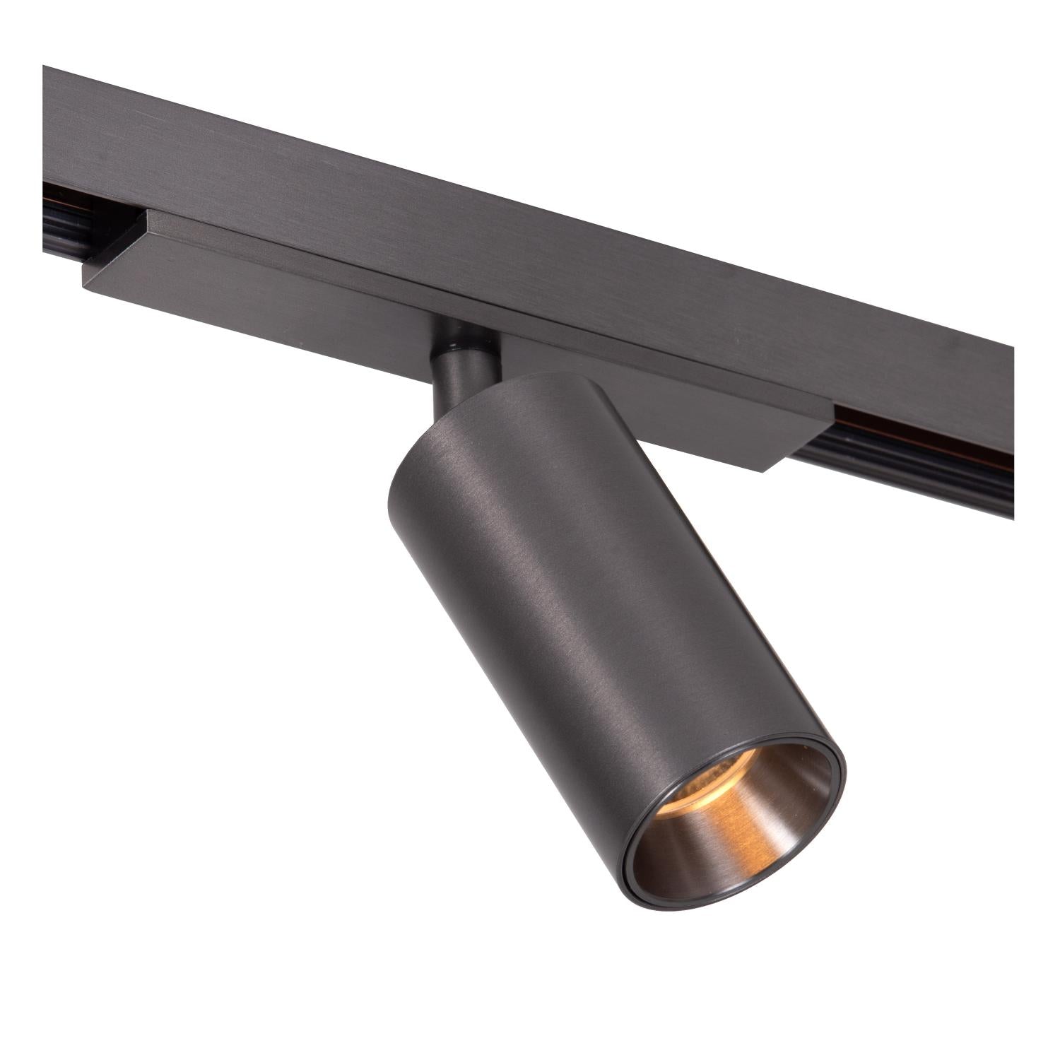 Lucide Premium LINIAL MOX Railspot - 1-fase Railsysteem / Smart Railverlichting - Smart - 48V Track - 1xLED - Mat Zwart Chroom - KwaliteitWonen.nl