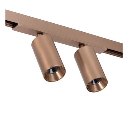 Lucide Premium LINIAL MOXX Railspot - 1-fase Railsysteem / Smart Railverlichting - Smart - 48V Track - 2xLED - Champagne - KwaliteitWonen.nl