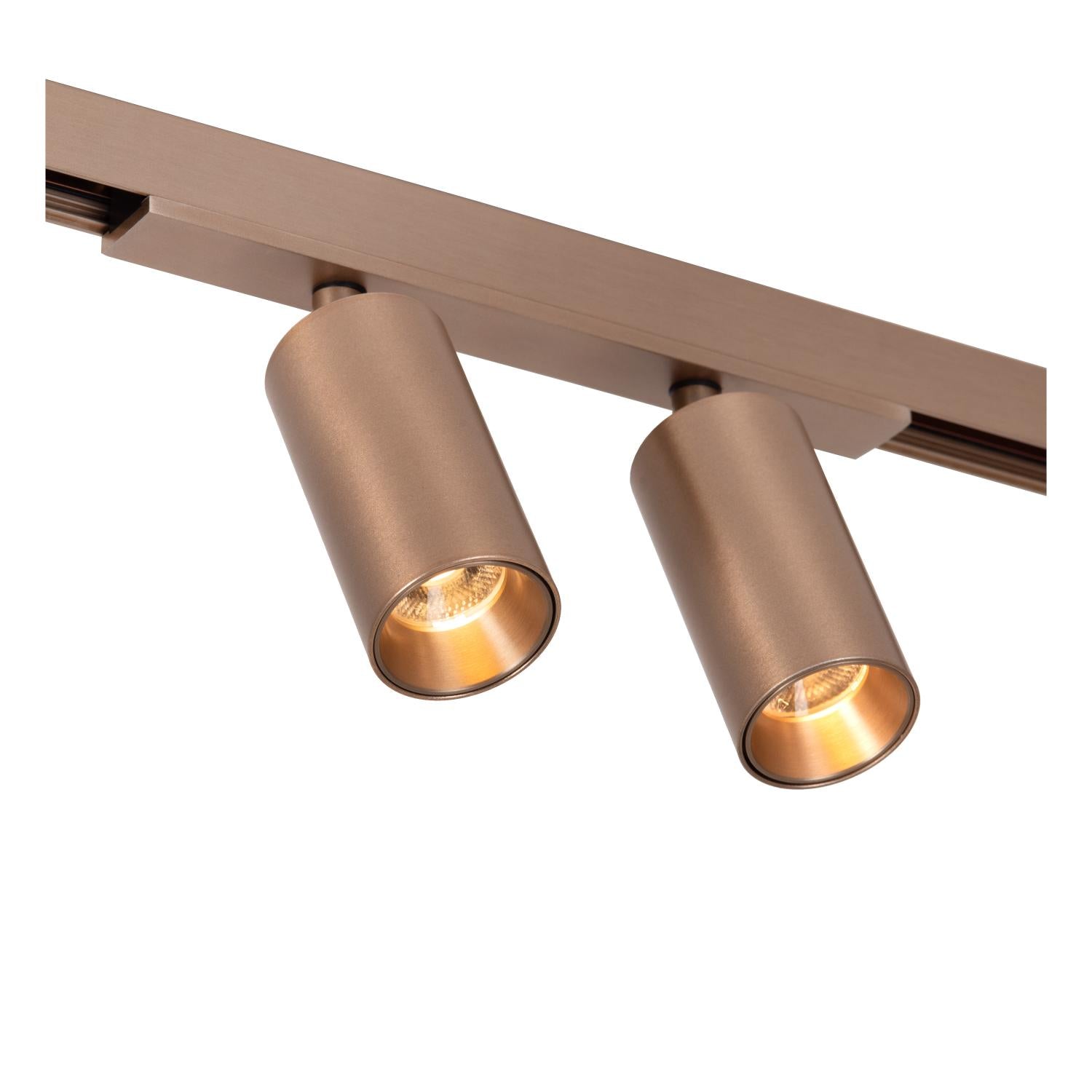 Lucide Premium LINIAL MOXX Railspot - 1-fase Railsysteem / Smart Railverlichting - Smart - 48V Track - 2xLED - Champagne - KwaliteitWonen.nl