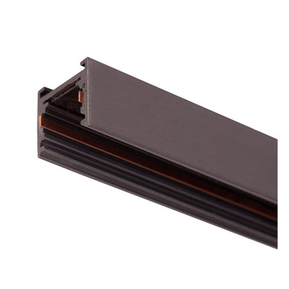 Lucide Premium LINIAL Opbouwrail - 1 fase Railsysteem / Railverlichting - Smart - 48V Track - 1 meter- Mat Zwart Chroom - KwaliteitWonen.nl