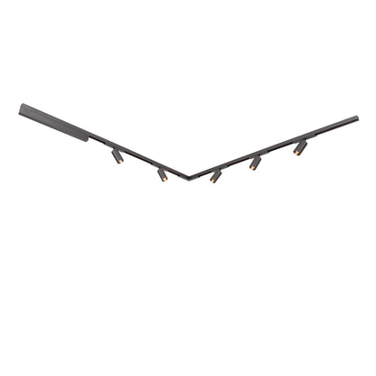 Lucide Premium LINIAL Opbouwrail - 1 fase Railsysteem / Railverlichting - Smart - 48V Track - 1 meter- Mat Zwart Chroom - KwaliteitWonen.nl