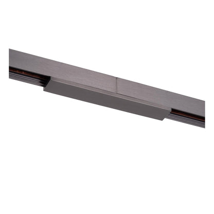 Lucide Premium LINIAL Recht -koppelstuk - 1-fase Railsysteem / Railverlichting - Smart - 48V Track - Mat Zwart Chroom - KwaliteitWonen.nl