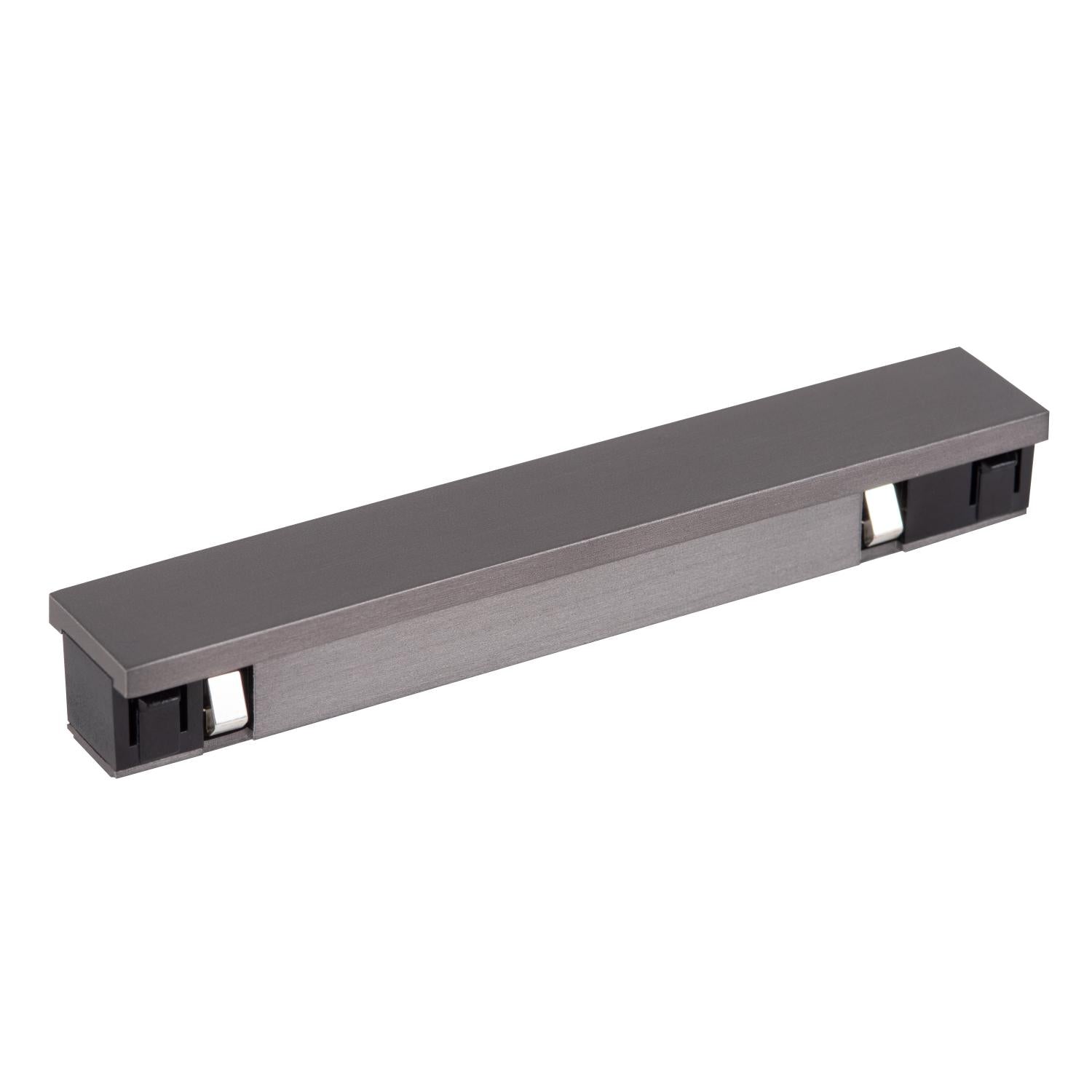 Lucide Premium LINIAL Recht -koppelstuk - 1-fase Railsysteem / Railverlichting - Smart - 48V Track - Mat Zwart Chroom - KwaliteitWonen.nl