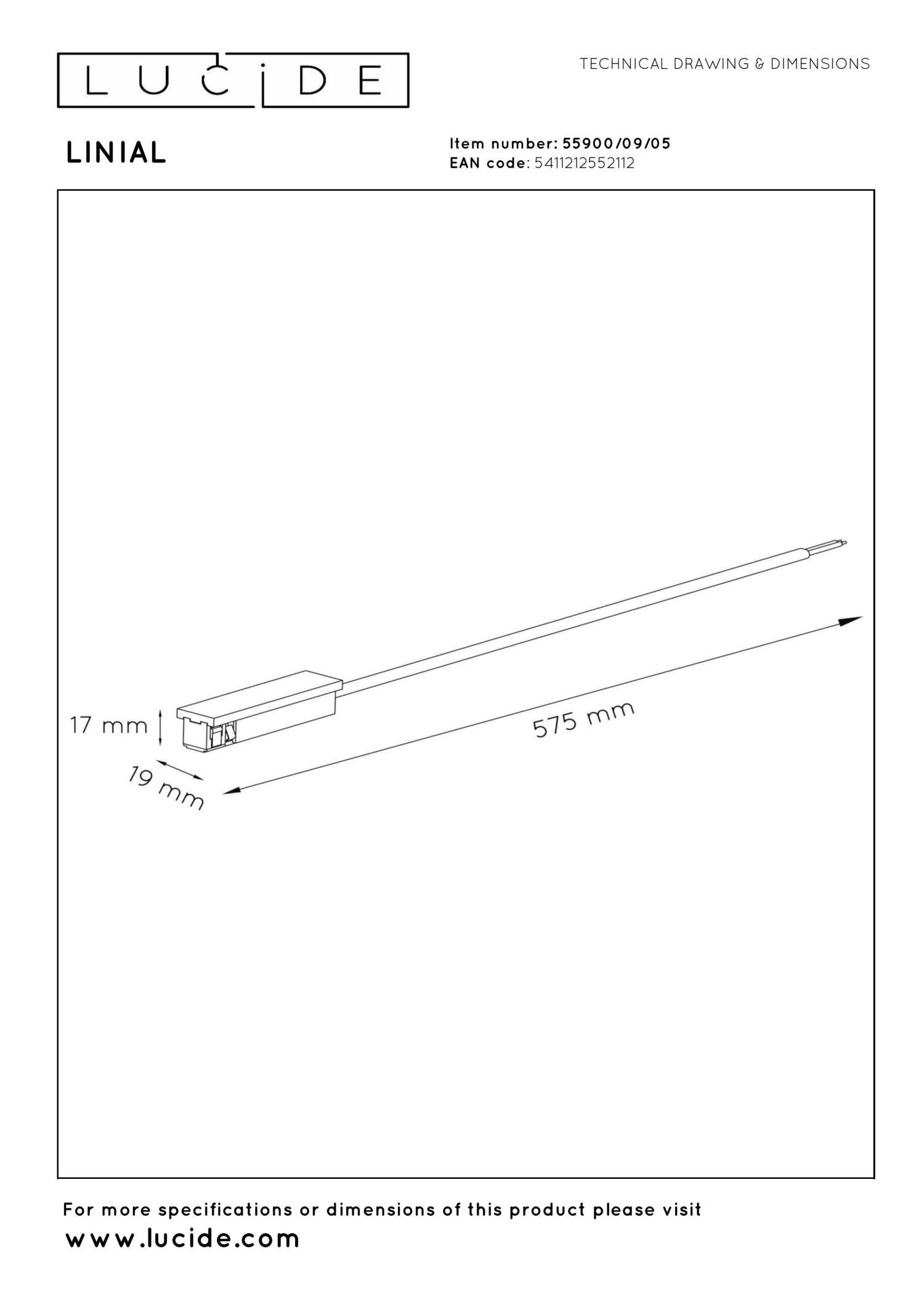 Lucide Premium LINIAL Startvoeding - Smart - 48V Track - 1-fase railsysteem / Railverlichting - Smart - 48V Track - Champagne - KwaliteitWonen.nl