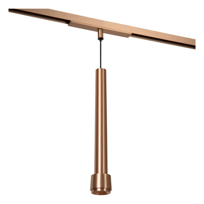 Lucide Premium LINIAL TUBIZ Hanglamp - 1-fase Railsysteem / Smart Railverlichting - Smart - 48V Track - 1xLED - Champagne - KwaliteitWonen.nl