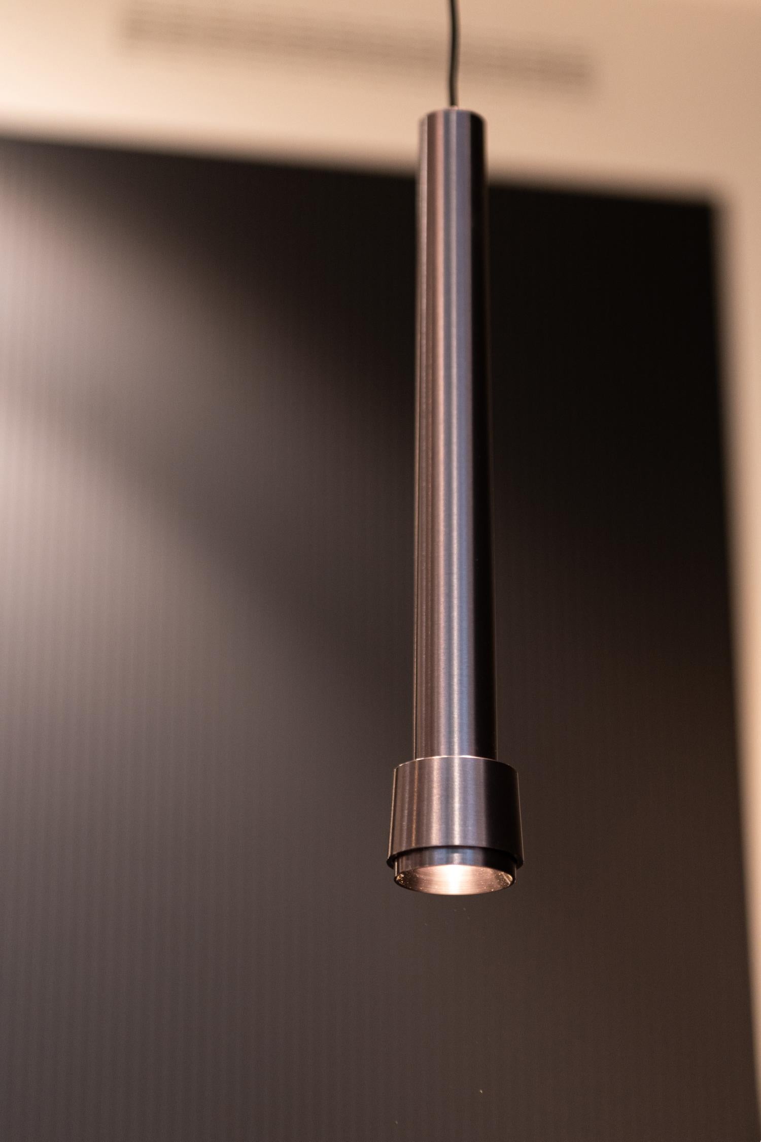 Lucide Premium LINIAL TUBIZ Hanglamp - 1-fase Railsysteem / Smart Railverlichting - Smart - 48V Track - 1xLED - Mat Zwart Chroom - KwaliteitWonen.nl