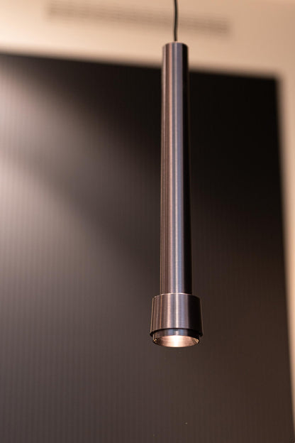 Lucide Premium LINIAL TUBIZ Hanglamp - 1-fase Railsysteem / Smart Railverlichting - Smart - 48V Track - 1xLED - Mat Zwart Chroom - KwaliteitWonen.nl