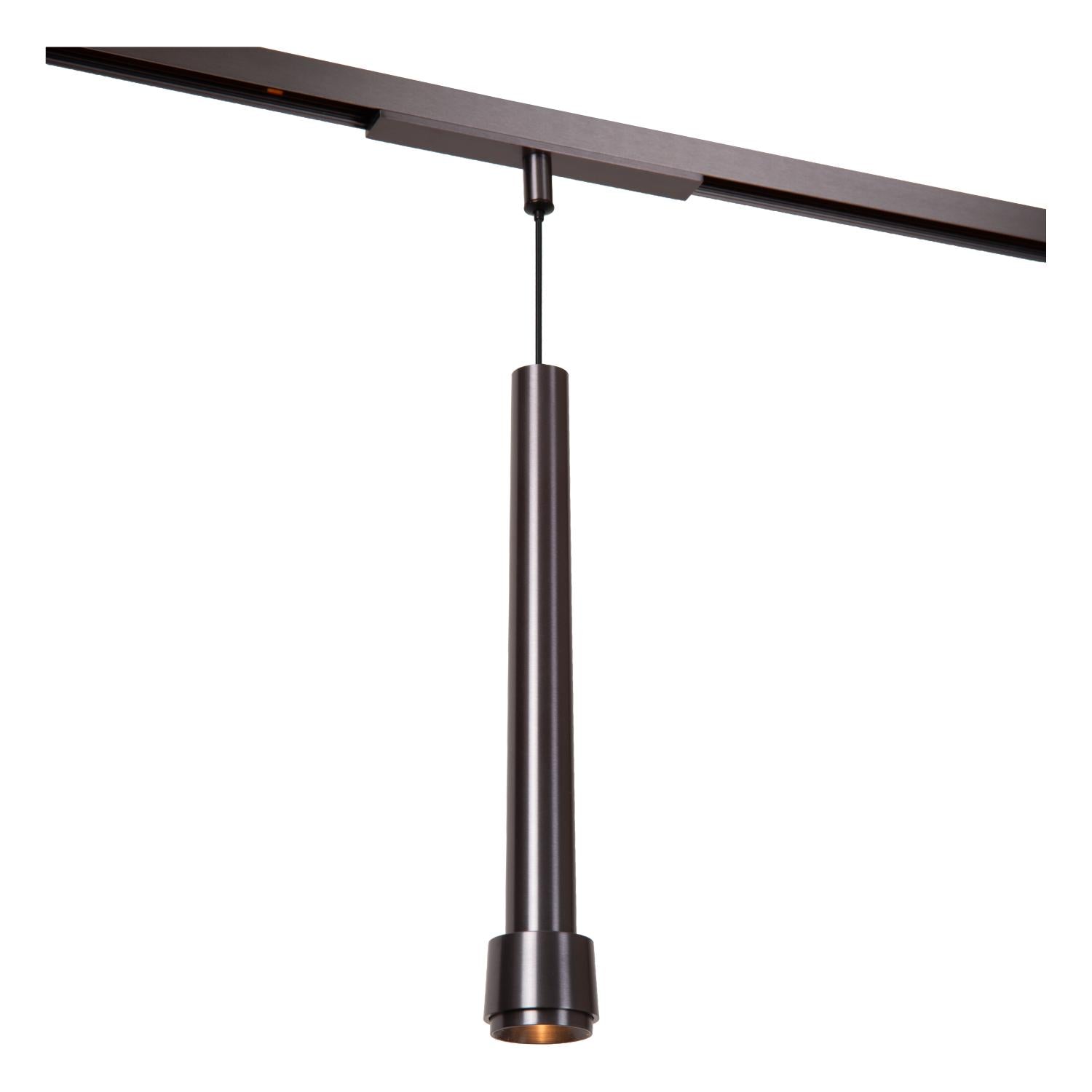 Lucide Premium LINIAL TUBIZ Hanglamp - 1-fase Railsysteem / Smart Railverlichting - Smart - 48V Track - 1xLED - Mat Zwart Chroom - KwaliteitWonen.nl